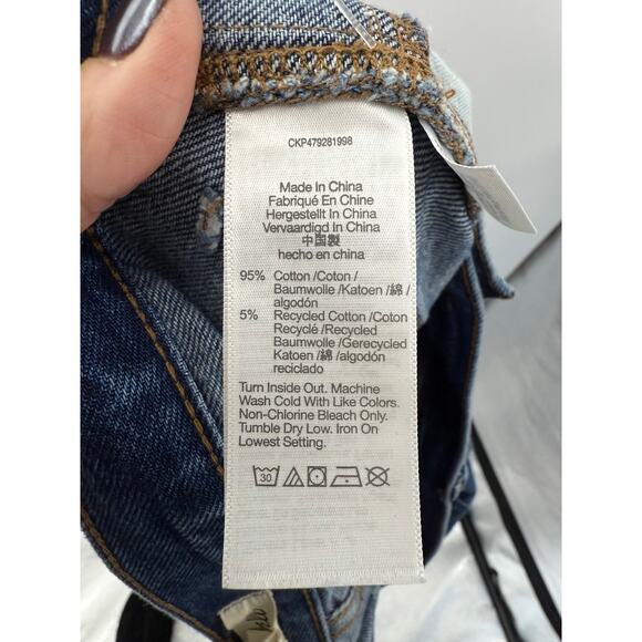 Madewell Baggy Straight Cargo Jeans Women’s 28 High Rise Utility 90s Y2K - Picture 13 of 13